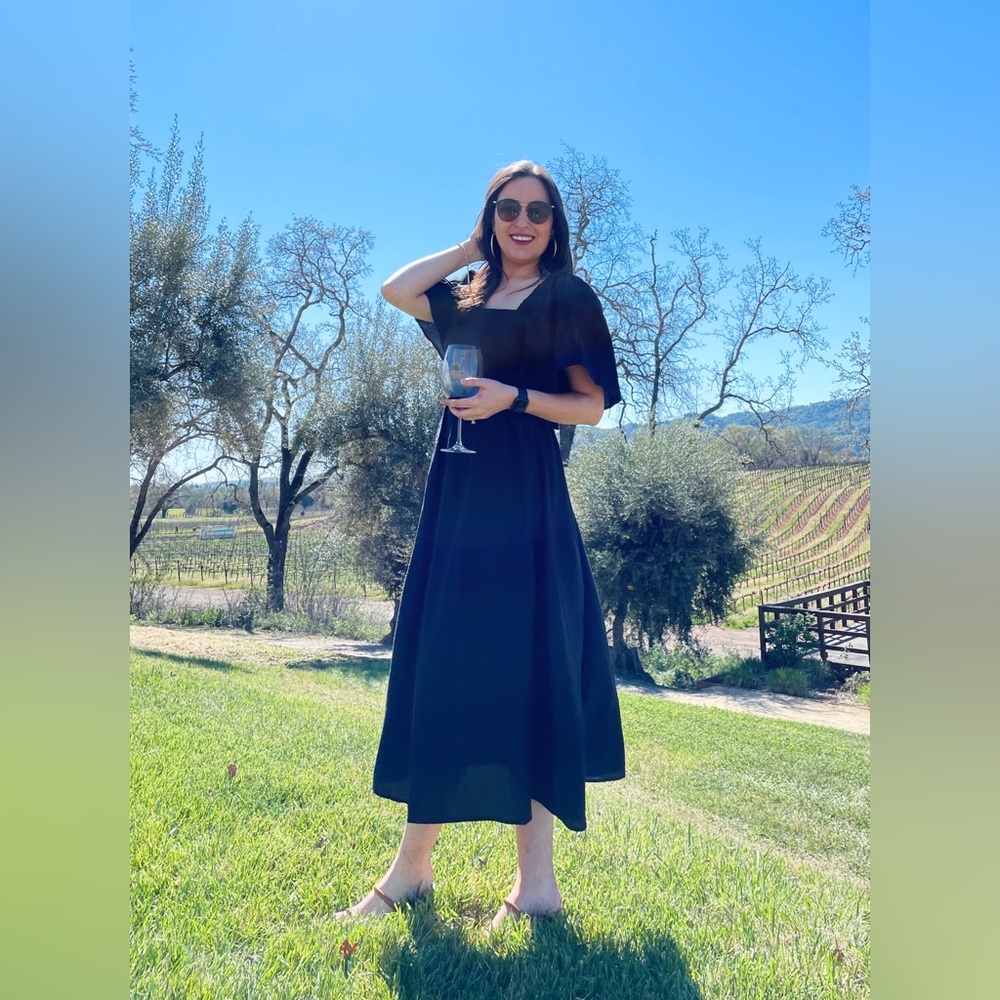 A New Day Black Midi Dress
